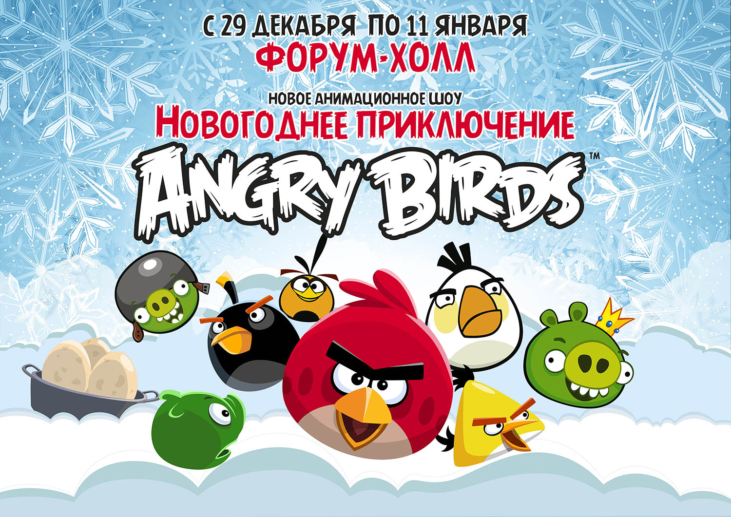 новогодний спектакль Ёлка «Новогодние  приключения ANGRY BIRDS»